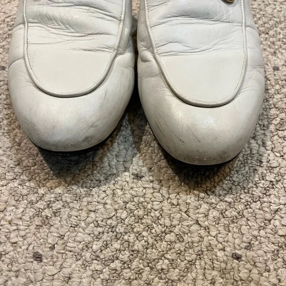 SOLD!!!Gucci Princeton Leather Flat Loafers w/ Goldtone Horsebit Buckle. - Picture 9 of 13